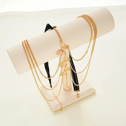 Bohemia Multi Layer Butterfly Tassel Leg Chain for Women Fashion Sexy Metal Bodychain Beach Thigh Leg Chain Jewelry Accessories - AMULET RING STORE