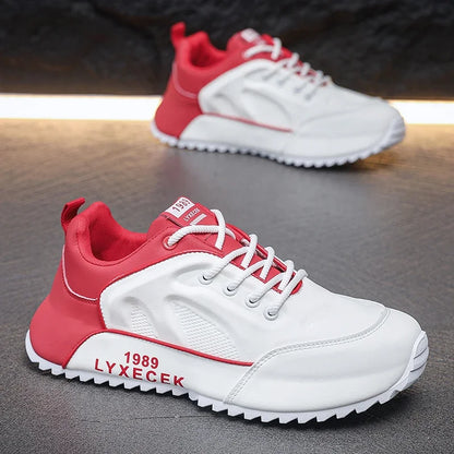 Leisure Sports Shoes Men's New Increase Thick Sole Non-slip Vulcanized Running Bag with Breathable Spring and Autumn Men's Shoes - AMULET RING STORE