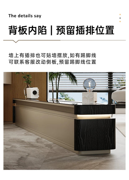 Elegant Space Saving TV Stand Eco Friendly Materials Sustainable Modern Aesthetics TV Stand Sliding Doors Living Room Furniture