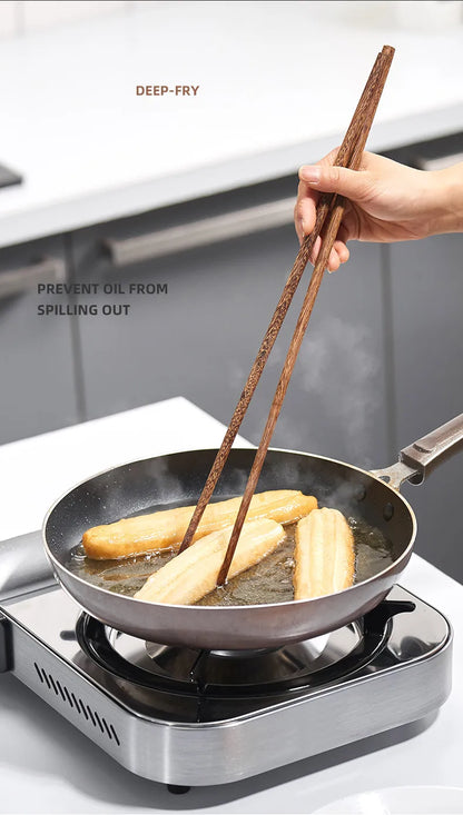 GIANXI 18CM/42CM Salad Hot Pot Chinese Chopsticks Chicken Wings Wood Fried BBQ Chopsticks Food Sushi Sticks Kitchen Bar Supplies - AMULET RING STORE