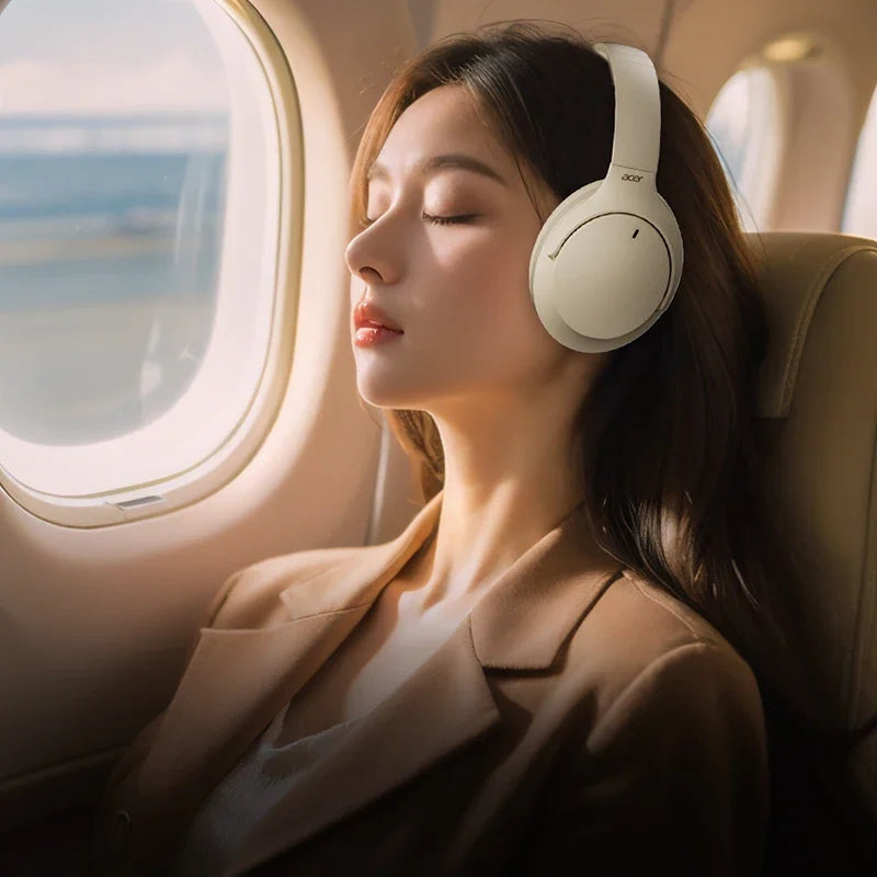 Acer Headphones Wireless Earphones Head Tracking 3D Spatial Audio -42dB ANC Bluetooth 5.4 HIFI Headset ENC HD Mic Low-Latency