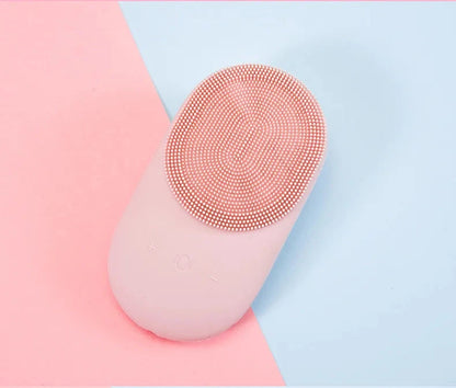 Rechargeable Sonic Face Cleanser Washing Skin Massager Ultrasonic Silicone Electric Mini Facial Cleansing Brush