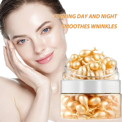 50Pcs Collagen Face Care Capsules Serum Spot Acne Wrinkle Remover Firming Whitening Hyaluronic Acid Essence Skin Care New style - AMULET RING STORE