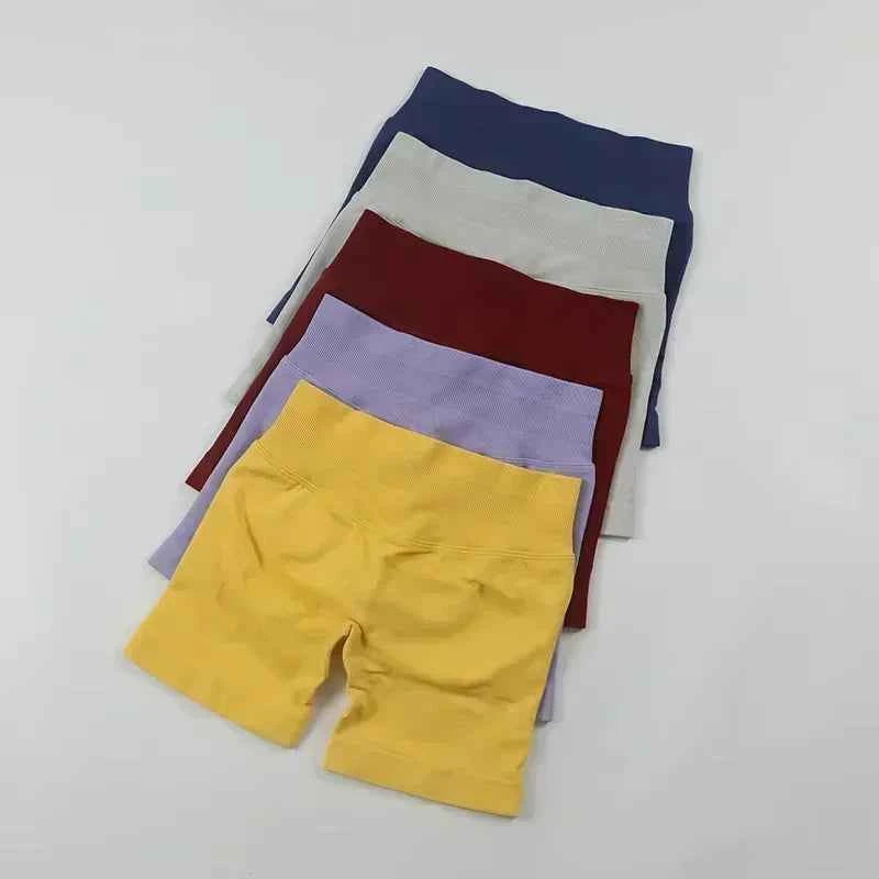 Leveo Fashion Summer Women's Sports Dyfne Yoga Shorts Running Leggings High Waist Hip Lift Comfortable Yoga Shorts Quick Drying