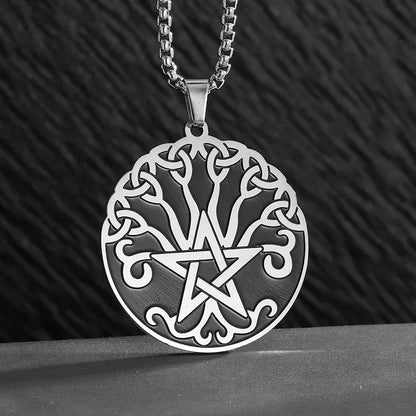 Seven Archangels Seal Necklace Pendant Solomon's Four-Word Seal Amulet Necklace