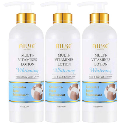 AILKE Nourishing Skin Firming Body Lotion,With VitaminB3 and Vitamin C, 500ML Pump Bottle,For Lightening Leg, Arm,Hands,Armpit