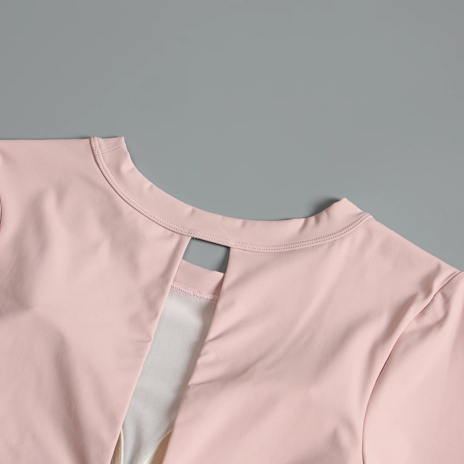 Yoga suit with chest pad sports beauty back fashionable quick-drying short-sleeved T-shirt running Pilates training fitness - AMULET RING STORE