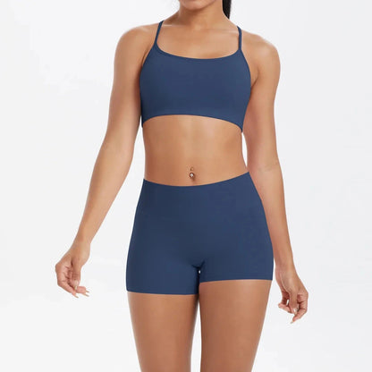 2PCS Yoga Set Nude Feeling Workout Sets Women Tracksuit Gym Push Up Fitness Running Workout Sportwear Sport Bra Leggings Suit