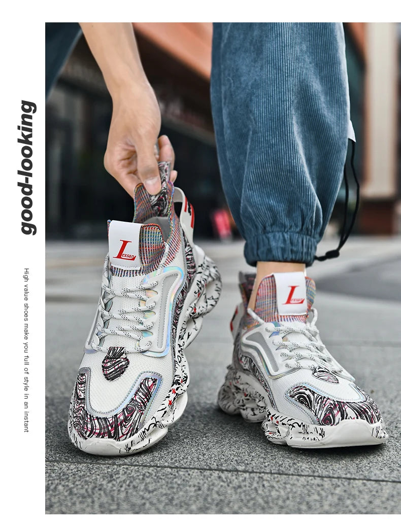 Shoes men Sneakers Male casual Mens Shoes tenis Luxury shoes Trainer Race Breathable Shoes fashion loafers running Shoes for men - AMULET RING STORE