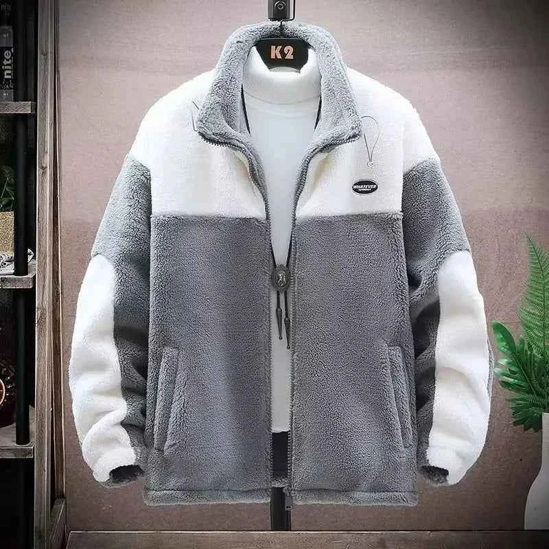 Winter Jackets New Men's Winter Sherpa Lined Jacket Heavy Duty Thermal Warm Fleece Coat Windproof Outdoor Work Jacket Hooded