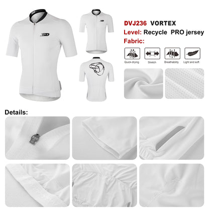 DAREVIE Men's Cycling Jersey Recycle Eco-Friendly PRO Level Cycling Jersey Breathable Soft Slim Fit Quick Dry Cycling Clothing - AMULET RING STORE