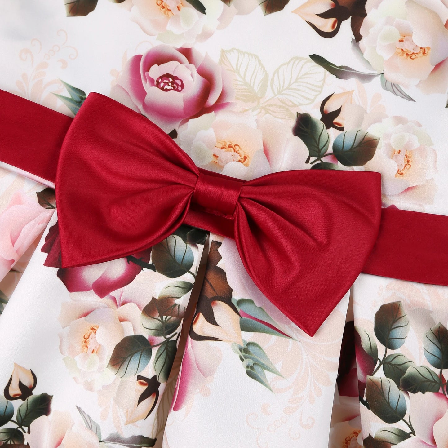 Girls' formal dress dress, printed princess dress, children's dress, flower performance outfit, children's dress