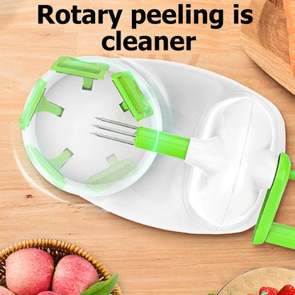 Hand-cranked Multifunction Fruit Peeler With Fruit Slicer Corer Cutter and Blades Apple Pear Kitchen Home Manual Peeler Machine - AMULET RING STORE