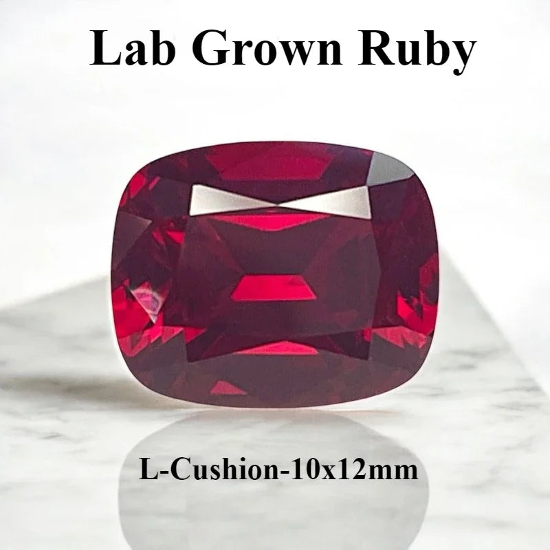 Lab Grown Ruby Pigeon Blood Red Color For Jewelry Diy Making Main Materials Selectable Certificate