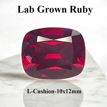 Lab Grown Ruby Pigeon Blood Red Color For Jewelry Diy Making Main Materials Selectable Certificate