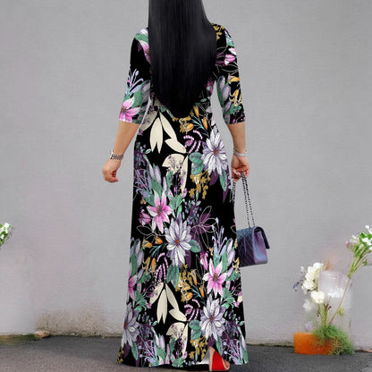 Women's Casual Sexy V Neck 3/4 Sleeves Club wear Party Outfits