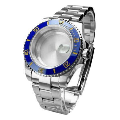 40mm 200m Waterproof NH34 NH35 NH36 Watch Case Accessories for Oyster Band SUB Watch Maker 120clicks BGW9 blue lume Bezel - AMULET RING STORE