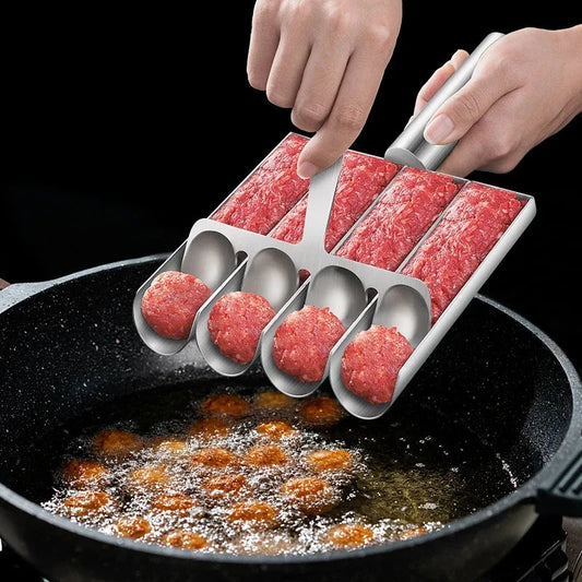 Meatball Maker Stainless Steel Meatball Mold for Easy Homemade Meatballs, Salad Balls, Sandwich Perfect for Family Cooking - AMULET RING STORE
