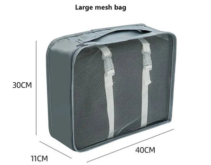 8/9/10/11 Pcs Set Travel Organizer Storage Bags Suitcase Packing Cubes Set Cases Portable Luggage Clothe Shoe Tidy Pouch Folding - AMULET RING STORE