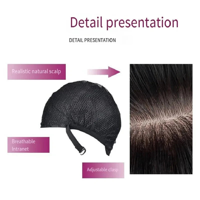 Red wine color synthetic wig with long curly hair, full head of wig, party, daily use, high-temperature hair wig - AMULET RING STORE