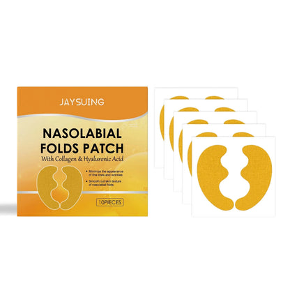 Nasolabial Folds Patch Contain Collagen Hyaluronic Acid Firming Skin Fade Fine Lines Deep Moisturizing Facial Mask Anti Wrinkle