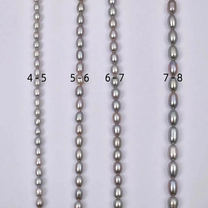 Natural Freshwater Pearl Beads Rice shape Loose isolation Beads For jewelry making DIY necklace bracelet accessories Size1.8-2mm - AMULET RING STORE