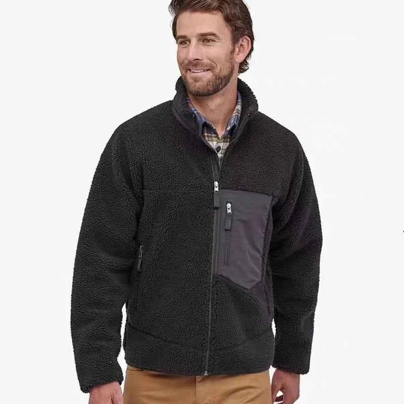 Winter Man Down jackets Sweater Lamb Fleece submachine jackets Men Outdoor Windproof Coldproof Warm Comfortable Outerwear Top