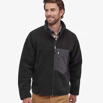 Winter Man Down jackets Sweater Lamb Fleece submachine jackets Men Outdoor Windproof Coldproof Warm Comfortable Outerwear Top