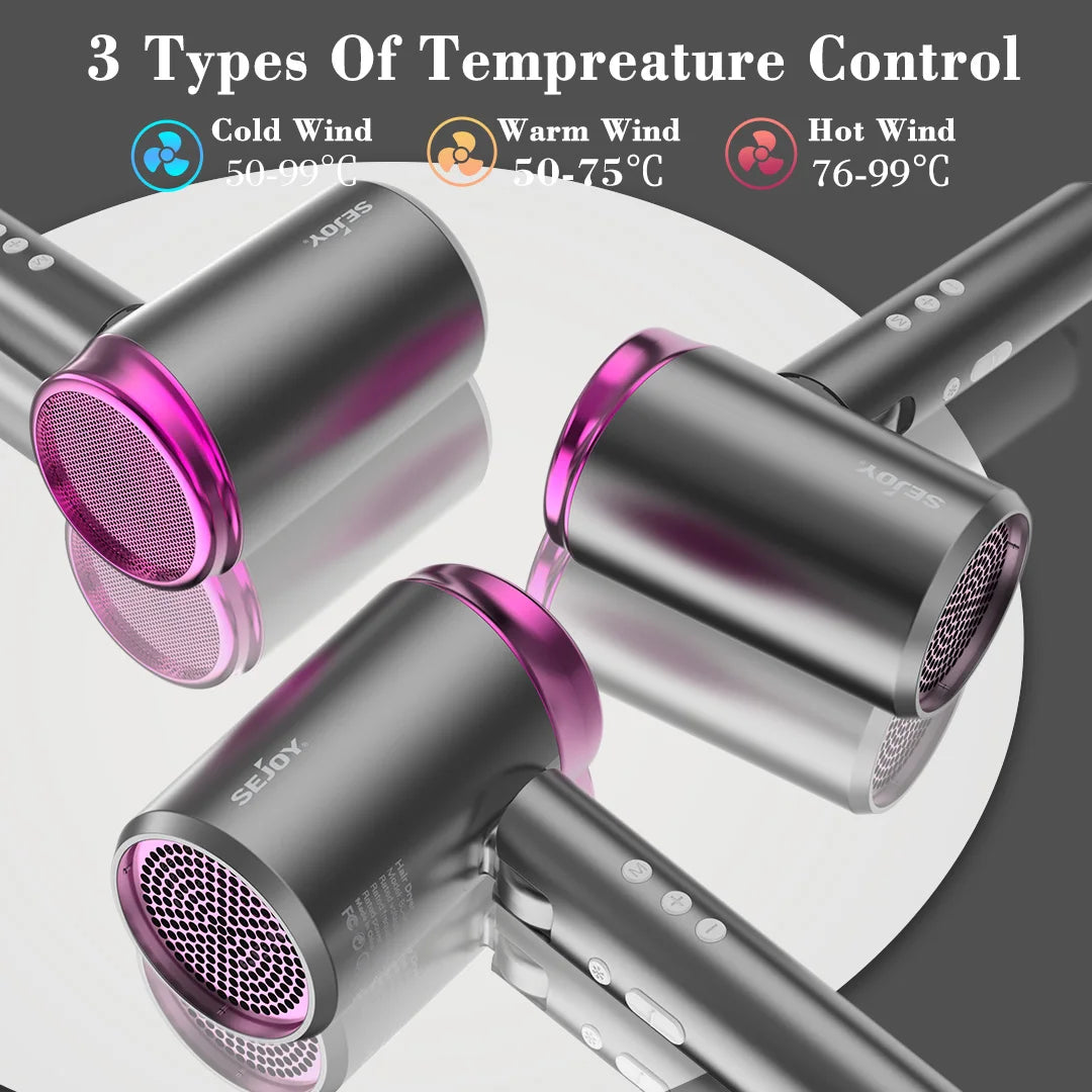 Electric Hair Dryer 1800W 110v Multifunctional Hair Straightener Negative Ion Hair Care Curler Blow Dryer Cold/Warm/Hot Wind - AMULET RING STORE