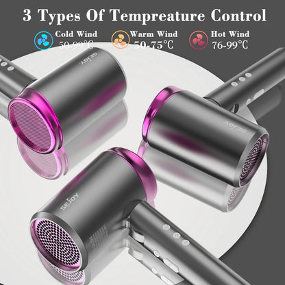 Electric Hair Dryer 1800W 110v Multifunctional Hair Straightener Negative Ion Hair Care Curler Blow Dryer Cold/Warm/Hot Wind - AMULET RING STORE