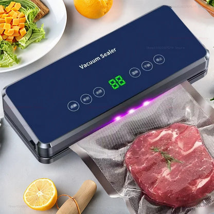 Home fully automatic vacuum sealing machine Food packaging machine Fresh preservation machine Wet and dry plastic sealing machin - AMULET RING STORE