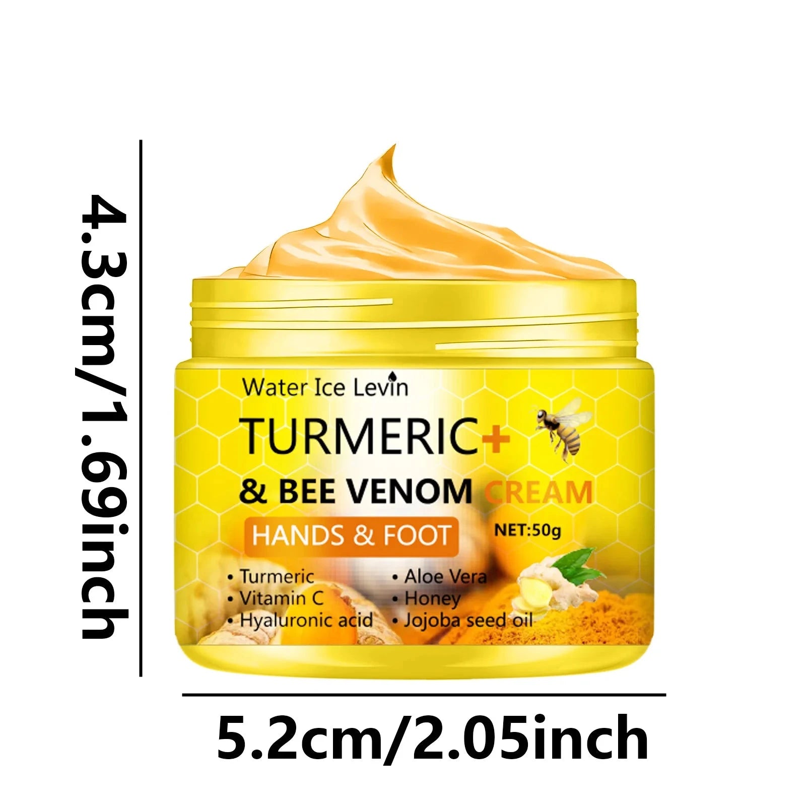 Turmeric Bee Venom Anti-Drying Crack Foot Cream Hand Cracked Repair Skin Removal Care Cream Dead Feet Hand Skin - AMULET RING STORE