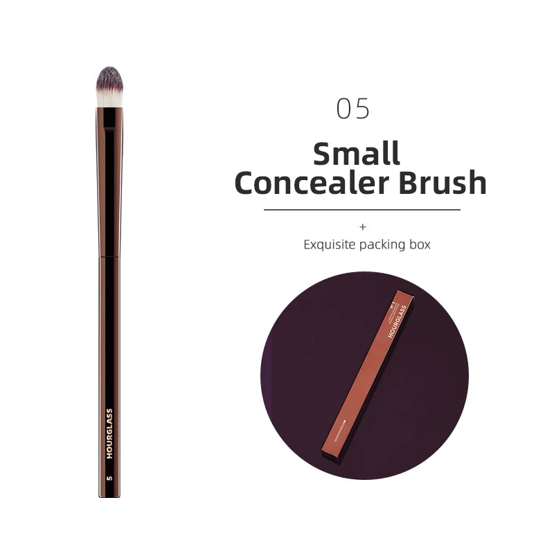 Hourglass Makeup Brushes Powder Foundation Concealer Blusher Bronzer Eye Shadow Eyebrow Eyeliner Sculpting Brush - AMULET RING STORE