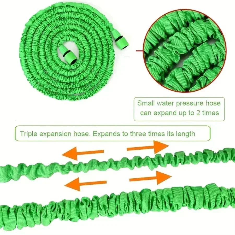 200FT Expandable High-Pressure Magic Hose 7 Water Spraying Functions Gun Durable Materials Home Garden Watering Tools - AMULET RING STORE