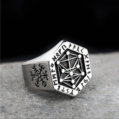 Vintage Men's Rings Bohemian Constellation Spell Array Ring Jewelry Free Shipping Party Gift Hot Selling