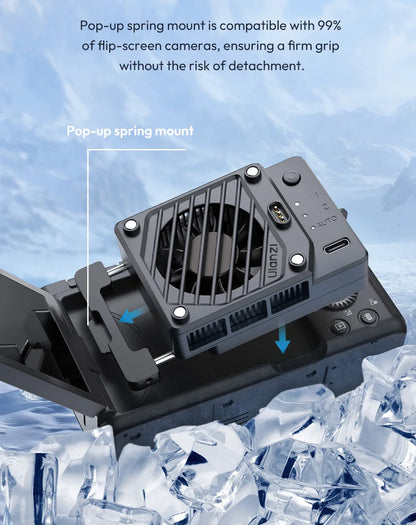 Ulanzi CU01 Thermostatic Semiconductor Camera Cooler Camera Cooling Fan Radiator 4K Recording Kit Heat Sink for Sony Canon Nikon