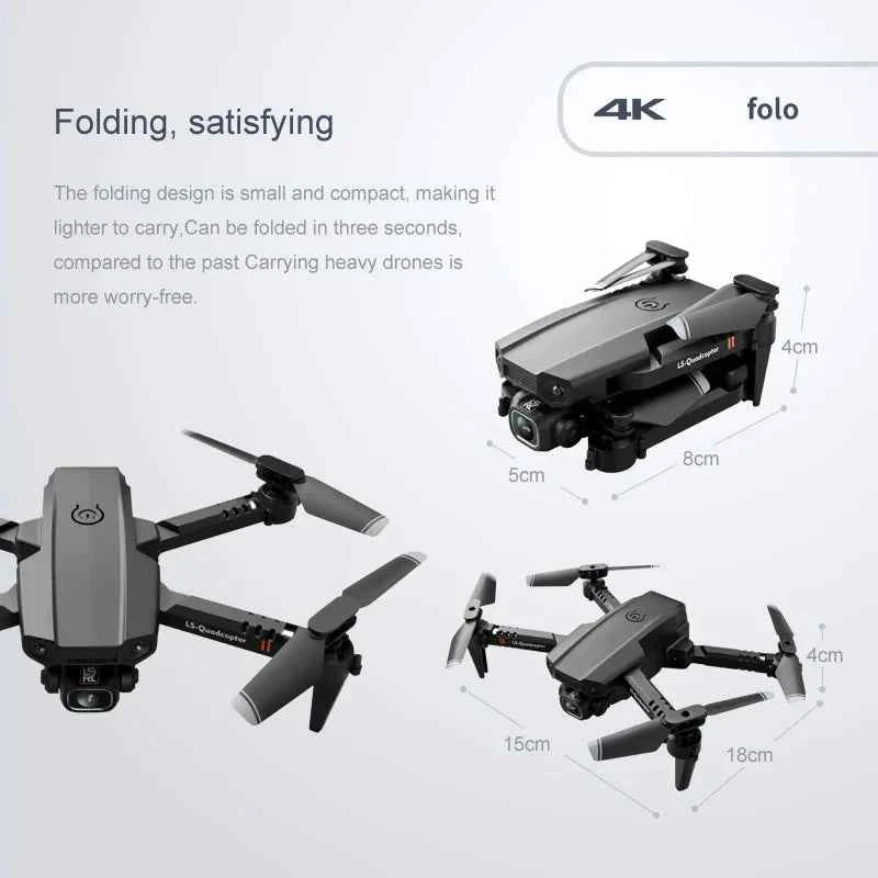 XT6 Mini Foldable Drone with 4K HD Camera, WiFi FPV, and Altitude Hold