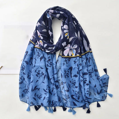 Luxury Brand Scarf For Woman Soft Cotton Shawl Wrap Tassel Viscose Muslim Woman Hijab Boho Beach Towel Female Bandana Headscarf - AMULET RING STORE