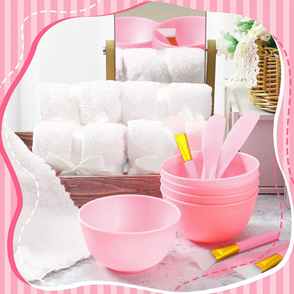 6-18 Sets Kids Pink Spa Party Supplies for Girls Makeup Sleepover Kit Spa Birthday Party Favors Supplies Gift for Children - AMULET RING STORE