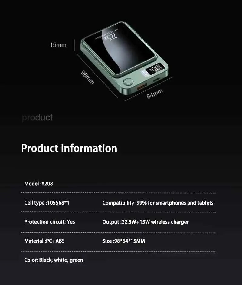 100000mAh Wireless Magnetic Power Bank