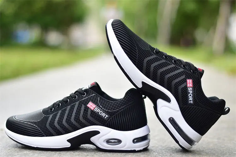 2025 new spring trend sports men's shoes Lace-up thick sole casual breathable fashion shoes Large size Wear skid resistance - AMULET RING STORE