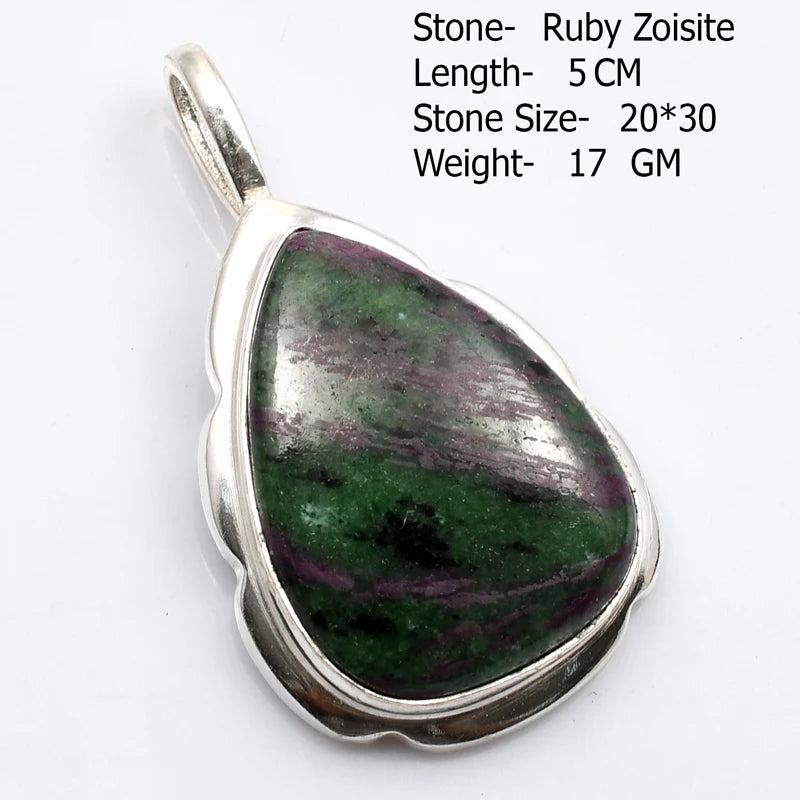 Genuine Moonstone Rose Quartz Pyrite Azurite  Pendant