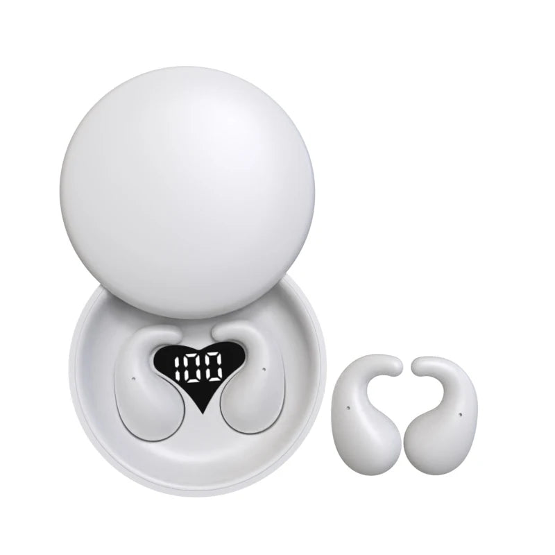 SK28 Ultra-thin Sleeping Headphones 5.4 Wireless Bluetooth Headset Invisible Earbuds Hidden In Ear Sports Earphones Waterproof