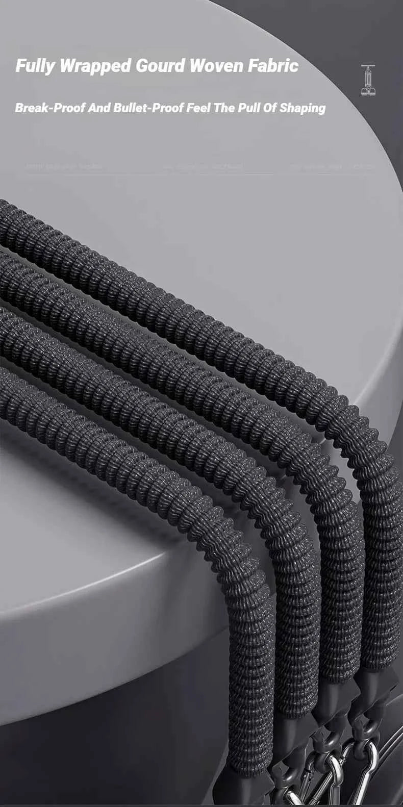 1pcPedal Tensioner for Home Fitness  Multifunctional Back Abdomen Ab Trainer for Men  Resistance Pull Exerciser