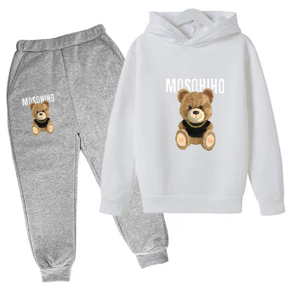 Fall/Winter 2024 Sports Kids Hoodie Set Sunshine Boys & Girls Casual Kids Top + Pants in Multiple Color Options for Ages 3-13