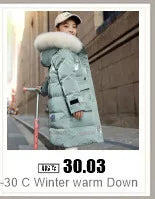 -30 Winter Baby Clothes Thicken Warm Jumpsuits Snowsuits Girl Boy Hooded Jacket Waterproof Rompers Ski Suits Kids Coat Outerwear - AMULET RING STORE