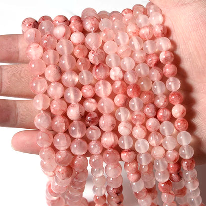 Natural Stone 4 6 8 10 12mm Round Tiger Eye Amethyst Agate Jades Stone Spacer Bead For Jewelry Making Diy Bracelet Needlework