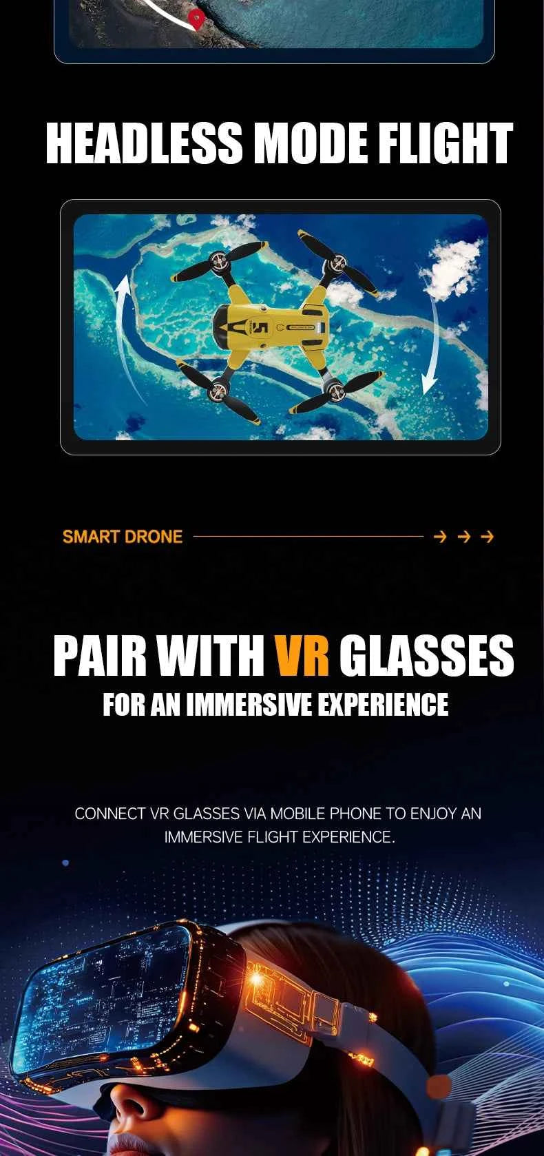 M5 Drone Professional 8K With Wide Angle Three Camera Obstacle Avoidance GPS 5G Optical Flow Positioning Brushless Rc Quadcopter