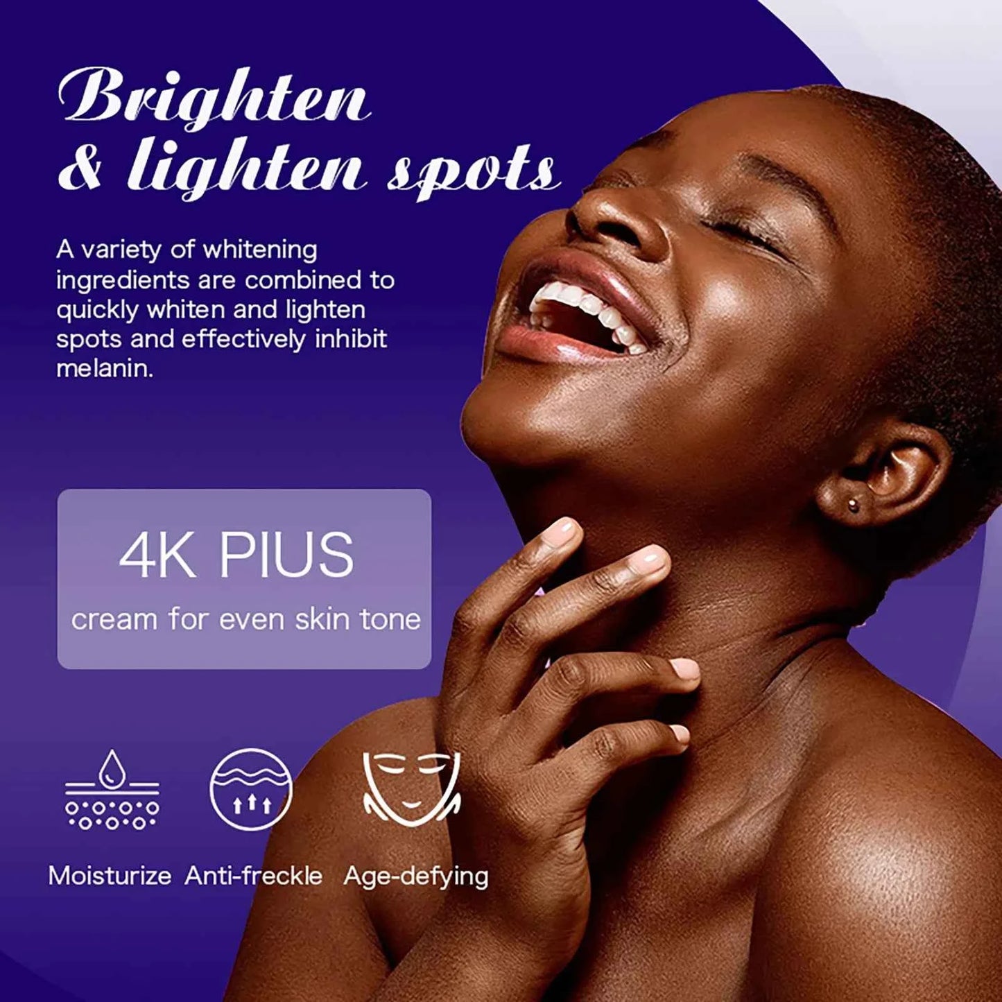 KYLIEFIT Superior Freckle Whitening Cream, Even Skin Tone, With Collagen, Kojic Acid, Spf30, Dark Spots Corrector Face Cream