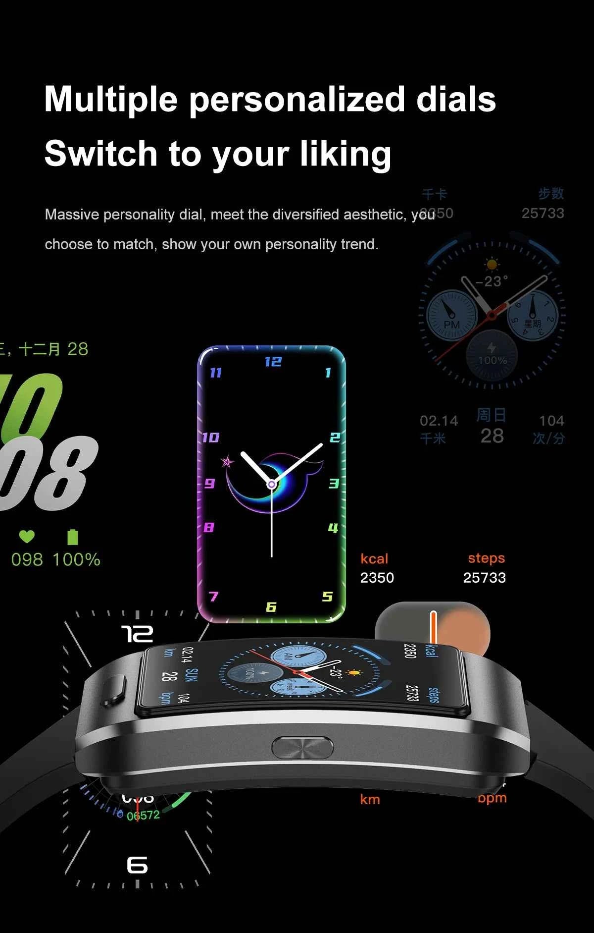 LIGE 2 In 1 TWS Headset Smart Watch 1.57" Men Women GPS Sports Fitness ECG Heart Rate Watches Bluetooth Call Music Smartwatch